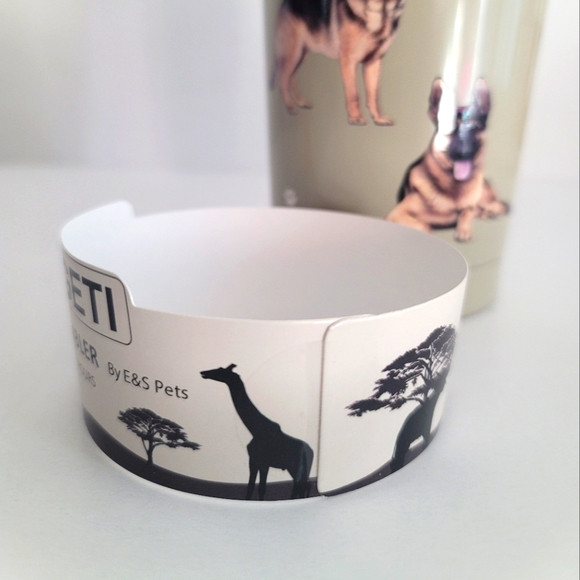 E&S Imports 7" German Shepherd Serengeti Tumbler Hot or Cold Beverages Tumblers - Picture 10 of 12